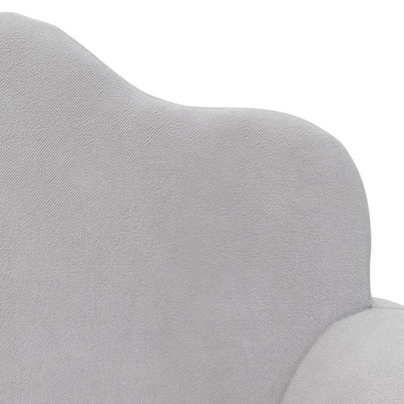 2-os. sofa dla dzieci, rozkładana, jasnoszara, miękki plusz