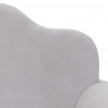 2-os. sofa dla dzieci, rozkładana, jasnoszara, miękki plusz