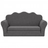 2-os. sofa dla dzieci, rozkładana, antracytowa, miękki plusz