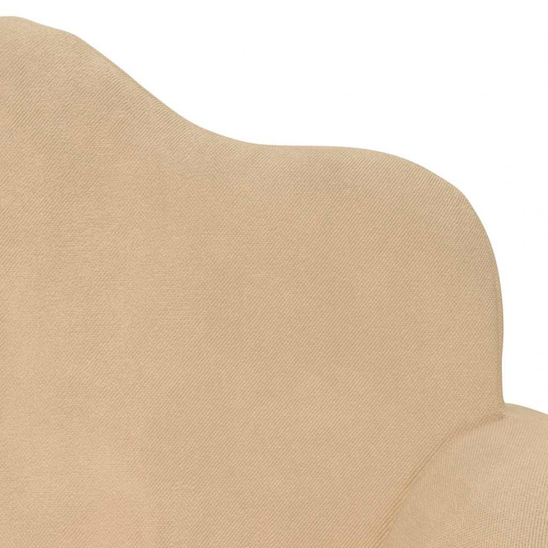 2-os. sofa dla dzieci, rozkładana, kremowa, miękki plusz