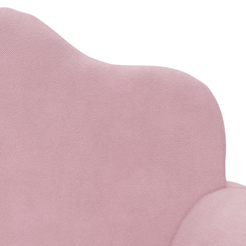 2-os. sofa dla dzieci, rozkładana, różowa, miękki plusz