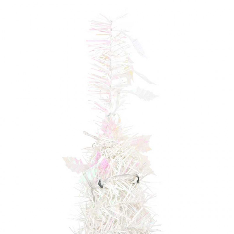 Sztuczna choinka typu pop-up, 200 LED, biała, 210 cm