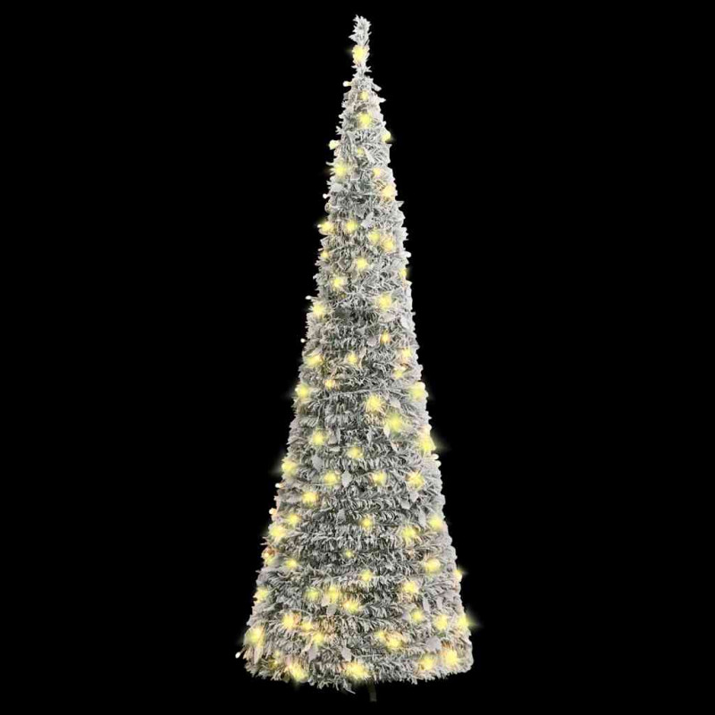 Sztuczna choinka typu pop-up, ośnieżona, 50 LED, 120 cm