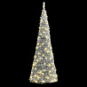 Sztuczna choinka typu pop-up, ośnieżona, 100 LED, 150 cm