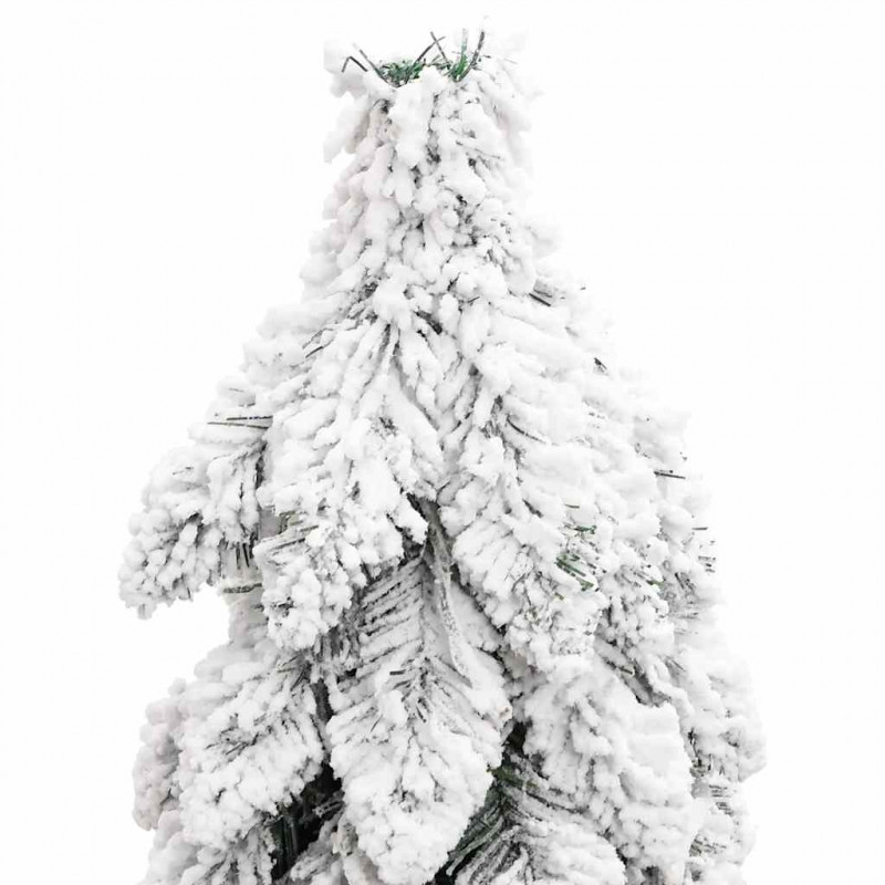 Sztuczna choinka z 60 lampkami LED, ośnieżona, 120 cm