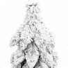Sztuczna choinka z 60 lampkami LED, ośnieżona, 120 cm