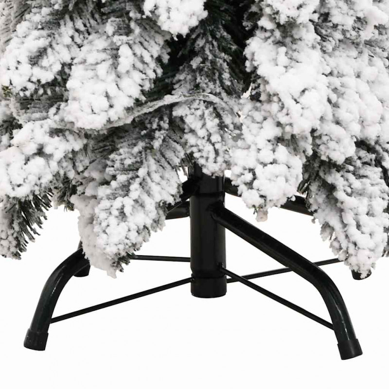 Sztuczna choinka z 60 lampkami LED, ośnieżona, 120 cm