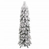 Sztuczna choinka z 80 lampkami LED, ośnieżona, 150 cm