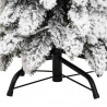 Sztuczna choinka z 80 lampkami LED, ośnieżona, 150 cm