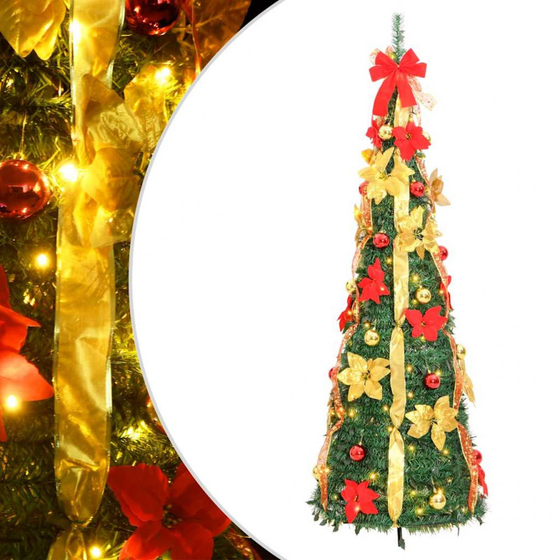 Sztuczna choinka typu pop-up, 150 LED, zielona, 180 cm