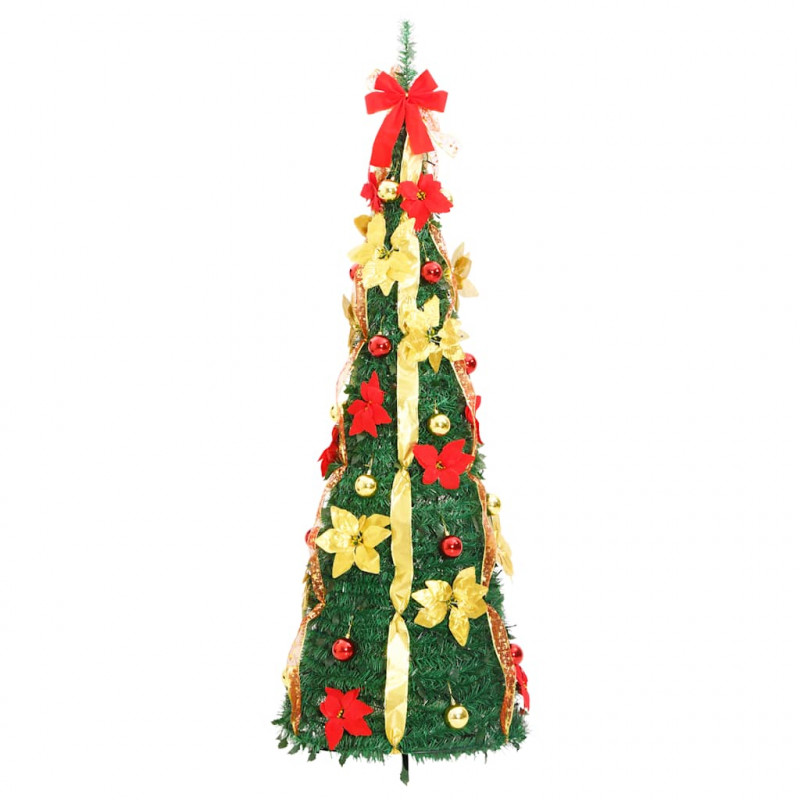 Sztuczna choinka typu pop-up, 200 LED, zielona, 210 cm