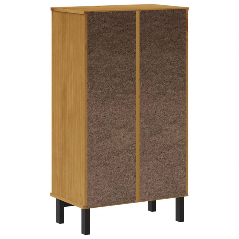 Szafka na buty FLAM, 59,5x35x107 cm, lite drewno sosnowe