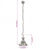 Lampa wisząca, 25x25x136 cm, aluminium