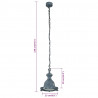 Lampa wisząca, 25x25x138 cm, aluminium