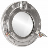  Lustro wiszące w kształcie bulaja, Ø23 cm, aluminium i szkło