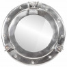  Lustro wiszące w kształcie bulaja, Ø30 cm, aluminium i szkło