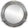  Lustro wiszące w kształcie bulaja, Ø50 cm, aluminium i szkło