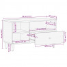 Szafka pod telewizor, 80x33x46 cm, lite drewno mango