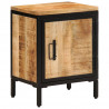 Szafka nocna, 40x30x52,5 cm, surowe drewno mango