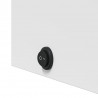 Szafka łazienkowa z lustrem i LED, łukowa, biała, 42x13x70 cm
