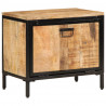 Szafka na buty, 60x35x53 cm, lite, surowe drewno mango
