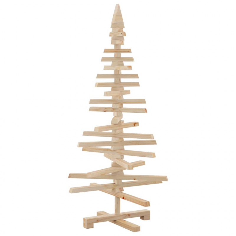 Drewniana choinka do udekorowania, 120 cm, lite drewno sosnowe