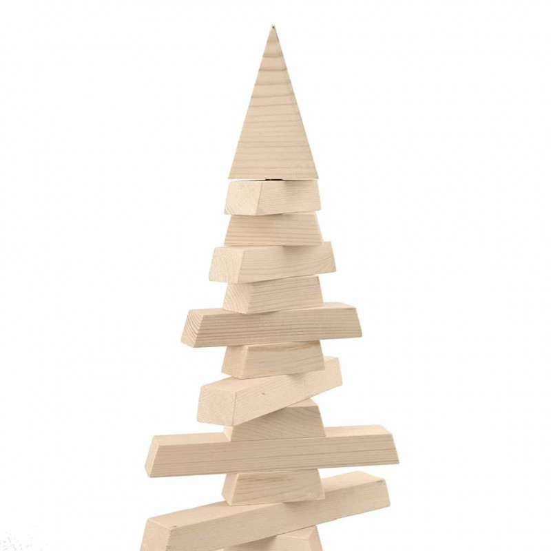 Drewniana choinka do udekorowania, 120 cm, lite drewno sosnowe