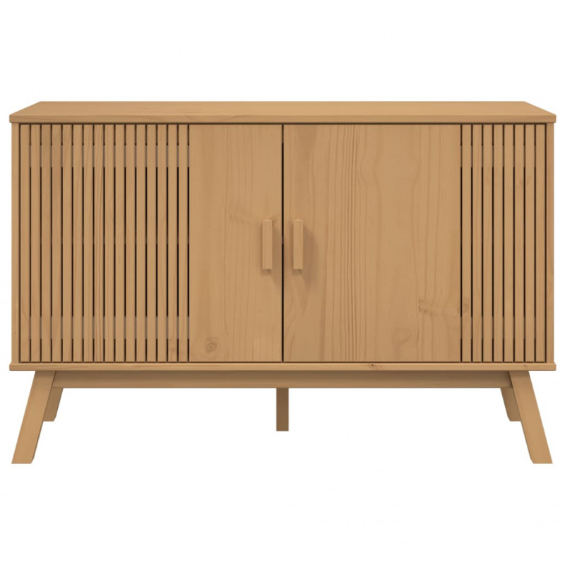 Komoda OLDEN, brązowa, 114x43x73,5 cm, lite drewno sosnowe