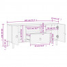 Szafka pod telewizor, 105x33x46 cm, lite drewno mango