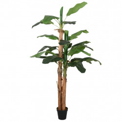 Sztuczny bananowiec, 22 liście, 200 cm, zielony