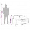2-osobowa sofa, kremowa, 120 cm, tapicerowana tkaniną