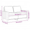 Sofa 2-osobowa, winna czerwień, 120 cm, tapicerowana tkaniną