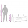2-osobowa sofa, kremowa, 140 cm, tapicerowana tkaniną