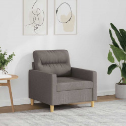 Fotel, taupe, 60 cm, obity tkaniną