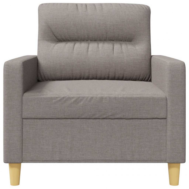 Fotel, taupe, 60 cm, obity tkaniną