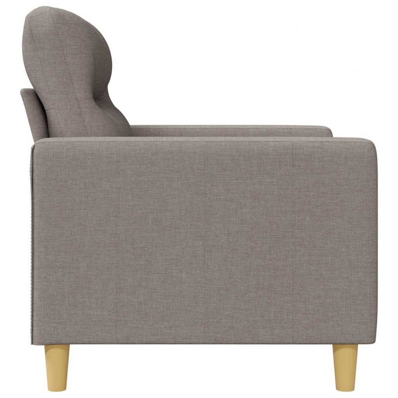 Fotel, taupe, 60 cm, obity tkaniną