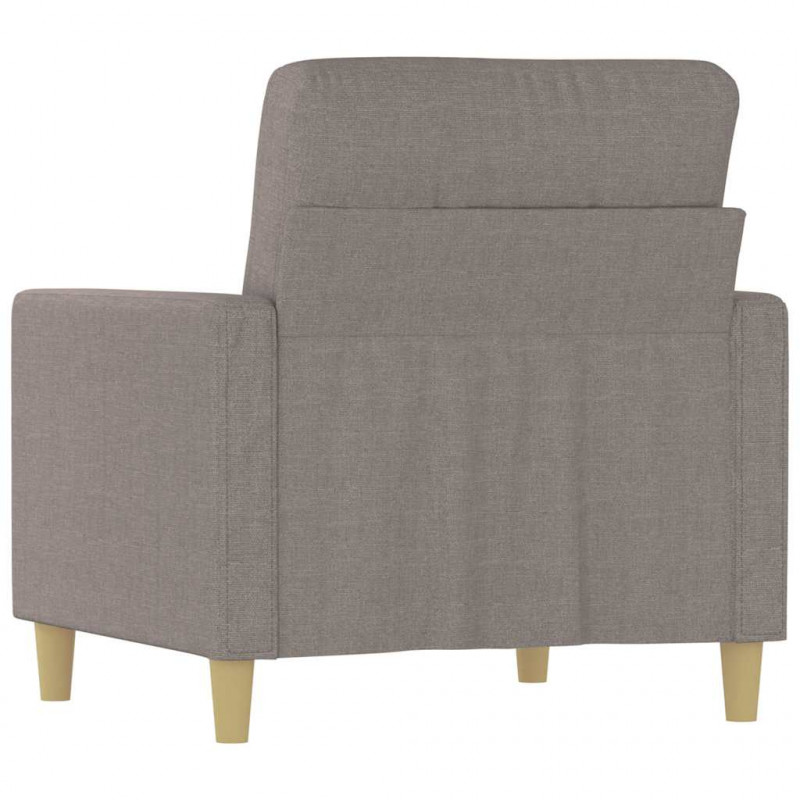 Fotel, taupe, 60 cm, obity tkaniną
