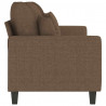 Sofa 3-osobowa, brązowa, 180 cm, tapicerowana tkaniną