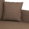 Sofa 3-osobowa, brązowa, 180 cm, tapicerowana tkaniną