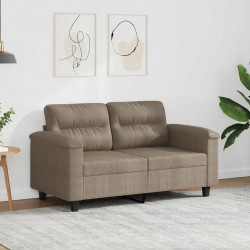 Sofa 2-osobowa, kolor taupe, 120 cm,tapicerowana mikrofibrą
