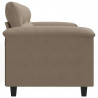 Sofa 2-osobowa, kolor taupe, 120 cm,tapicerowana mikrofibrą