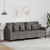 Sofa 3-osobowa, kolor taupe, 180 cm, tapicerowana tkaniną