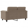 Sofa 2-osobowa, kolor taupe, 120 cm,tapicerowana mikrofibrą
