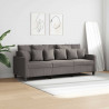 Sofa 3-osobowa, kolor taupe, 180 cm, tapicerowana tkaniną