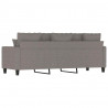Sofa 3-osobowa, kolor taupe, 180 cm, tapicerowana tkaniną