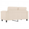 Sofa 2-osobowa, beżowy, 120 cm, obity mikrofibrą