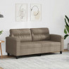 Sofa 2-osobowa, taupe, 140 cm, tapicerowana mikrofibrą