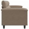 Sofa 2-osobowa, taupe, 140 cm, tapicerowana mikrofibrą