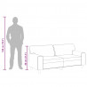2-osobowa sofa, czarna, 140 cm, sztuczna skóra