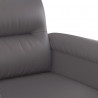 2-osobowa sofa, szary, 120 cm, sztuczna skóra